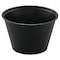 Dart Polystyrene Portion Cups, 4oz, Black, PK2500 P400BLK - alternate 1